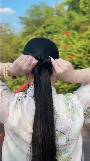 Elegant New Chinese Style Left Side Bun Tutorial (No Elastic) | Classical Hairpin Updo