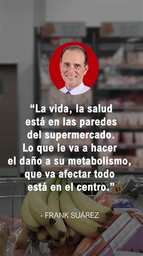 Cuando vayas al supermercado mantente cerca de las paredes. Ahí está lo verdaderamente saludable. #adelgazar #franksuarez #metabolismo #saludable #compras