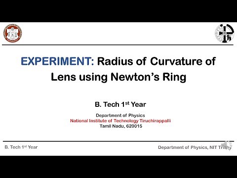 Radius of curvature of lens - Newton’s Rings