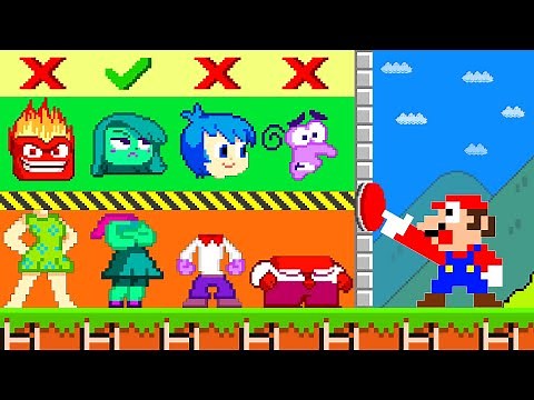 Super Mario Bros. But Mario Can SWAP BODY All Inside Out 2 Characters