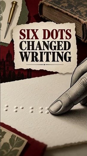 The Six Dots That Changed Writing #History #Braille