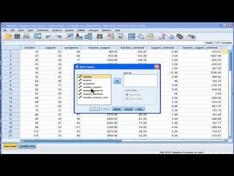 Multiple Regression - Interaction - SPSS (part 3)