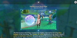 Genshin Impact: Dew Bubble Puzzle Guide (Harmonious Reed Pipe Puzzle)