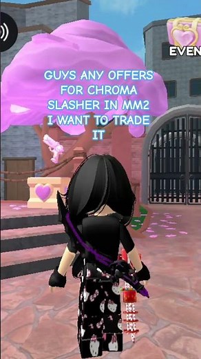 the value is 45(mm2v)50 (supereme) idk wt that means jst search(mm2 chroma slasher value)