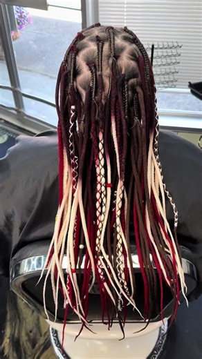 Dreaded extention install ❤️‍🔥 #dreadextensions #fyp #ohio | Dreads Extension