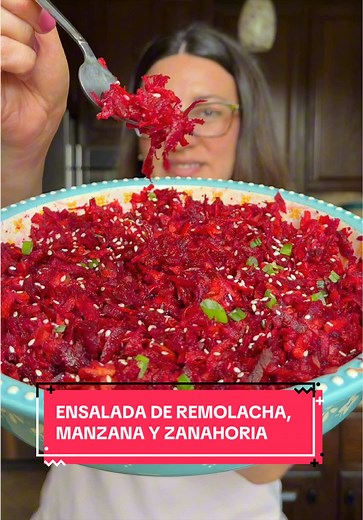 Ensalada de Remolacha, Manzana y Zanahoria Saludable