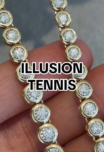 Maya Illusion Tennis Necklace: The Magic of Diamonds