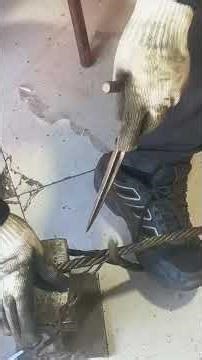 How to produce the splice steel wire rope sling #automobile #cablewirestrippingmachine