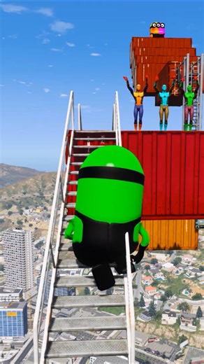 GTA 5 Epic Water Ragdolls Spiderman Jump/Fails Ep 637 #shorts​