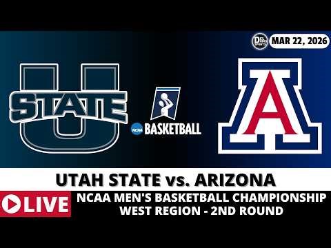 UTAH STATE VS ARIZONA 🏀 NCAAM Basketball Game Score Radio Play-by-Play
