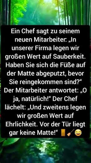 Ehrlichkeit ist alles! 🚪🤥