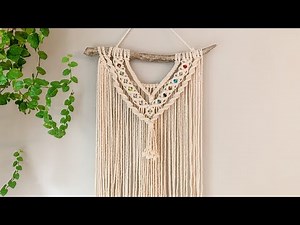 Macrame Wall Hanging with Beads | Beginner Tutorial | El Camino Bracelets