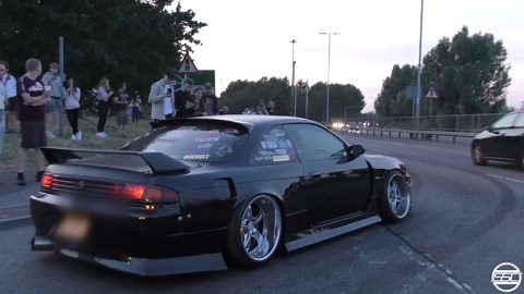 Tuned cars make stylish exits from summer car meet