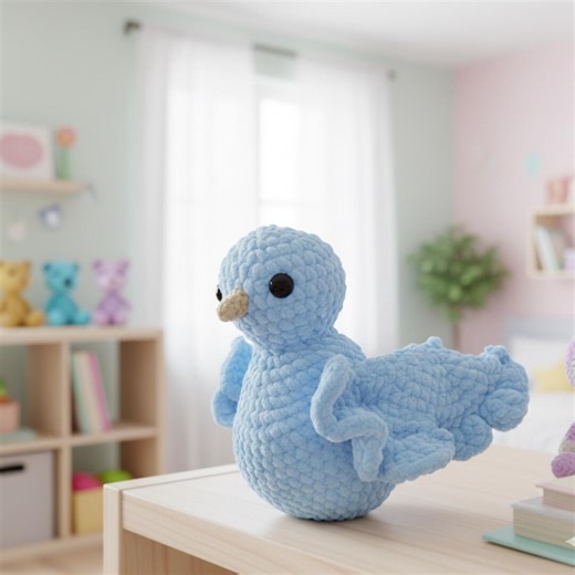 Dove Amigurumi Crochet Pattern • Peace Bird Plush Toy PDF Beginner Friendly - Etsy