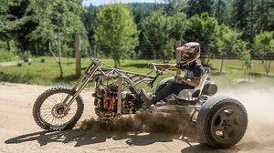 This week we put pedals, a throttle, gas tank and battery tray into our RX7 Wankel rotary engine powered drift trike. We took the drift trike out for its first test drive and it is amazing! Fast loud and better than we thought it would be in any way! You can find all of our tools here: https://www.grindhardplumbingco.com/builds-1/2020/4/1/our-tools Full build thread and parts list here https://www.grindhardplumbingco.com/builds Fan mail PO Box 2370 Sandpoint, ID 83864 USA grindhardyewww[AT]gmail