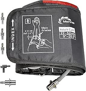 Extra Large Blood Pressure Cuff Replacement Blood Pressure Cuff arm only Cuff Compatible with Omron BP Monitor,Only BP Cuff XXL 9"-20.5" (22-52cm)