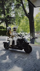 Madrid's summer magic awaits at Rosewood Villa Magna. Explore the vibrant city on our electric scooters for memorable adventures. | Rosewood Villa Magna