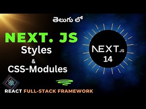 10. Next JS Styles & CSS Modules in Telugu