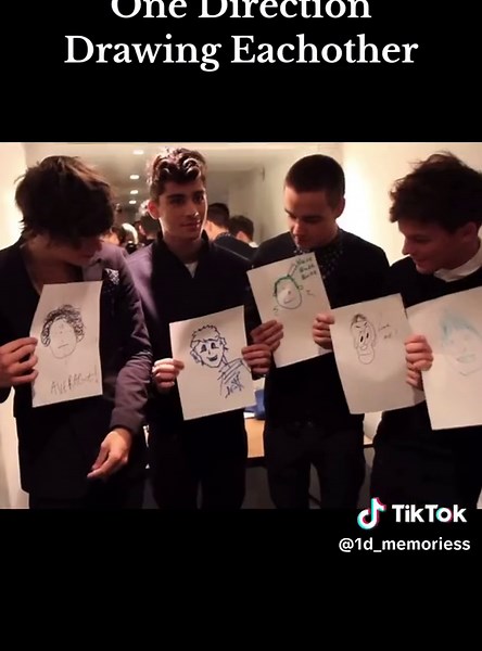 One Direction Drawing Eachother