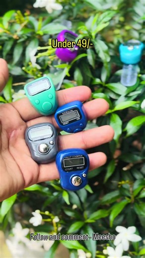Digital Tally Counter Finger Ring with LED | Set of 5 Colorful Hand Clickers