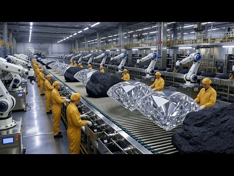 Inside the Mega Diamond Factory: Turning Coal Into Billion-Dollar Gemstones (Full Process)