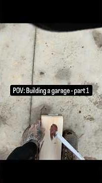 POV: building a garage part 1 #carpentry #framingcarpentry #jobsite #construction