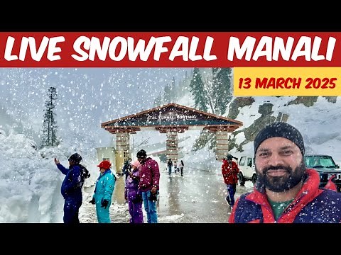 Manali Snowfall LIVE ❄️ | Solang Valley, Atal Tunnel & Sissu Covered in Snow