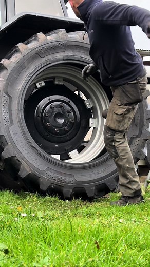 Fast Workers in Agriculture: Tractor Tire Changing Process
