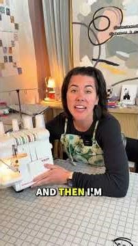 I know threading your serger can be intimidating, so once it is threaded try this method when