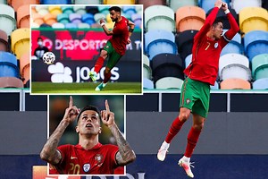 Watch Ronaldo net 104th Portugal goal as Bruno gets double in win over Israel