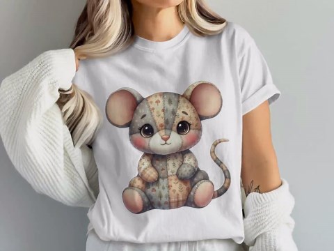 Patchwork Mouse PNG, Quilted Clipart for T-shirt Sublimation Designs (digital Download) - Etsy