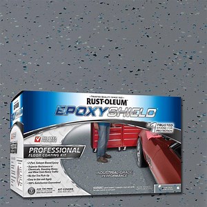 Rust-Oleum EpoxyShield 2 Gal. Dark Gray Semi-Gloss Professional Floor Coating Kit (2-Pack) 238467 - The Home Depot