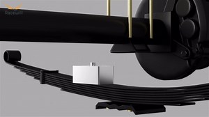 4 inch Universal Leaf Spring Lowering Block Kits, 5" Length x 2-1/3" Width Blocks, with 4 Pack Heavy Duty Galvanized U-Bolts