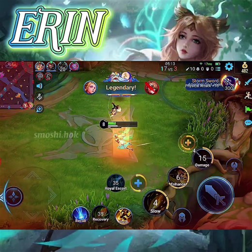 Erin Gameplay . #HOK #Honorofkings #Hokstudio