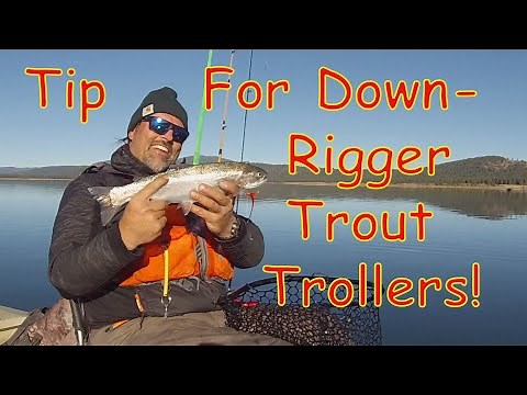 Downrigger Trout Trolling Tip!