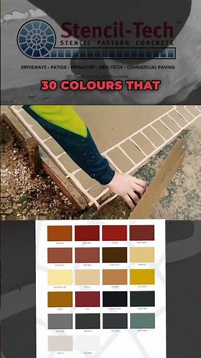 How to install concrete stencils | concrete driveway tutorial | #concretefinishes #concrete