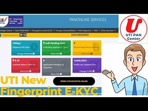 "PAN Card Application: Step-by-Step Guide to OTP-Based Process via UTI" UTI New Fingerprint E-KYC