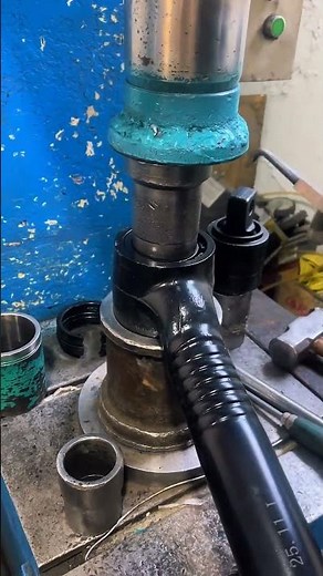 bushing installation process with a pressing machine #shorts #usa #uk