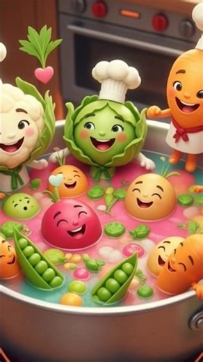 #VegetableFun #FunnyShorts# Watch all the# vegetables #come to life# and play around! 🥕🥦🍅 Fun, #