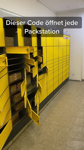 Alle Türen der DHL Packstation auf einmal öffnen funktioniert. Hierfür gibt es einen Geheimcode 🔢 #packstation #packstationeryorder #dhl #dhlexpress #dhlpackstation #pakete #paket #dhlpaket