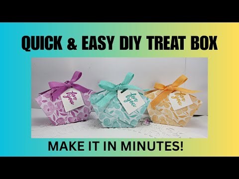 How To Make Cute Treat Boxes In Minutes!