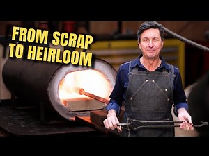 Forging a Custom Fire Poker from Scrap (Beginner Blacksmith)