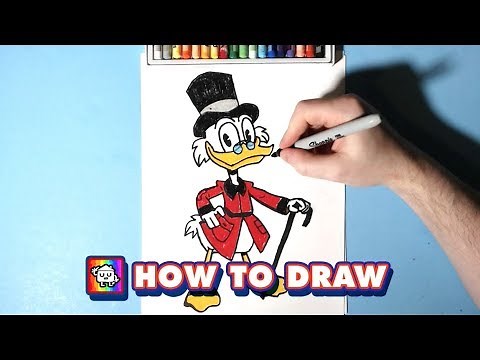 How to Draw Scrooge McDuck from DuckTales - Drawing and Coloring