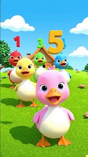 Five little ducks song | Nursery rhymes for kids & toddlers | kid songs