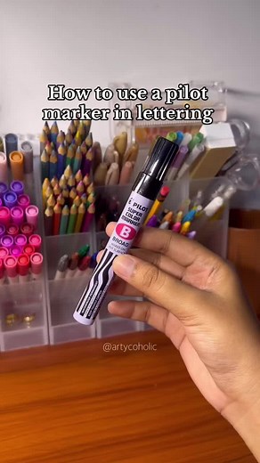 Lettering using pilot pen 🤭 #fyp #lettering #artycoholic #calligraphy #pentel