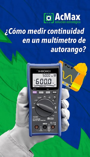 Cómo medir continuidad con el multímetro 🧐 #acmaxdemexico #multimetro #voltaje #ingenieria #electricidad | AcMax de México