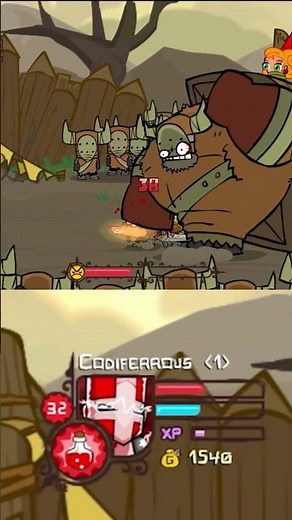 Insane Mode Barbarian Boss on Castle Crashers | #castlecrashers #insane #guide