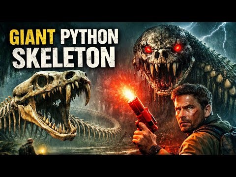 GIANT PYTHON SKElETON !! Amazon jungle!! Ghost SKElETON!!