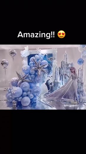 Balloon Wall Decoration for Frozen 2 Themed Parties