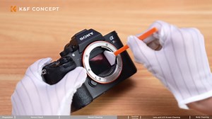 K&F CONCEPT 25-1 Professional Camera Cleaning Kit for DSLR Cameras with APS-C Sensor Cleaning Swabs/60ML&20ML Lens Cleaner/Cleaning Wipes/Camera Blower/Lens Pen Brush/Microfiber Cloths/Carrying Case